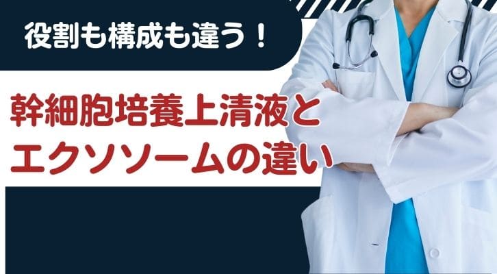 幹細胞培養上清液とエクソソームの違い