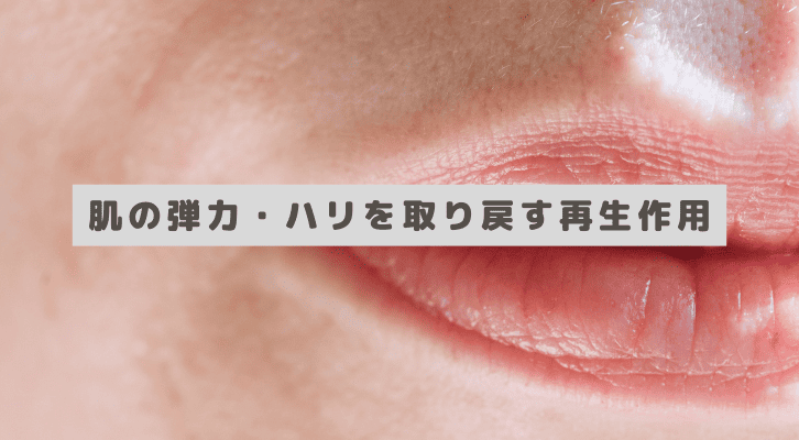 肌の弾力・ハリを取り戻す再生作用