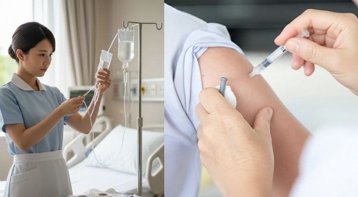 点滴と注射の違いと、それぞれが選ばれる理由