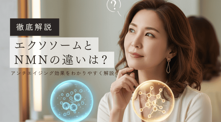 エクソソームとNMNの違いは?アンチエイジング効果を徹底解説