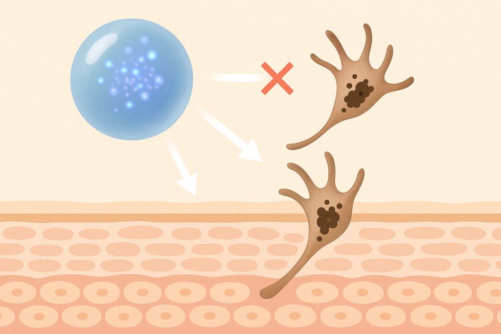 メラニン生成を抑え、シミの元を作らせない