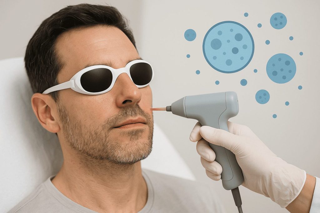 レーザー治療とエクソソーム併用(色素沈着・赤みにアプローチ)