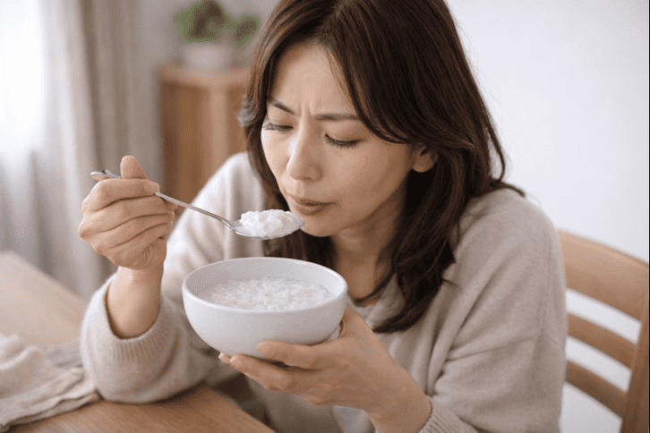 食事は回復段階に応じて段階的に再開する